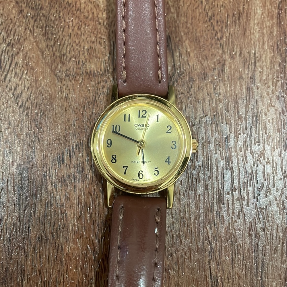 Casio Brown Gold Watch